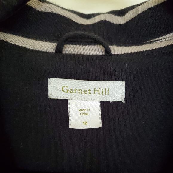 Garnet Hill knit striped blazer sz 12 EUC - Picture 2 of 6